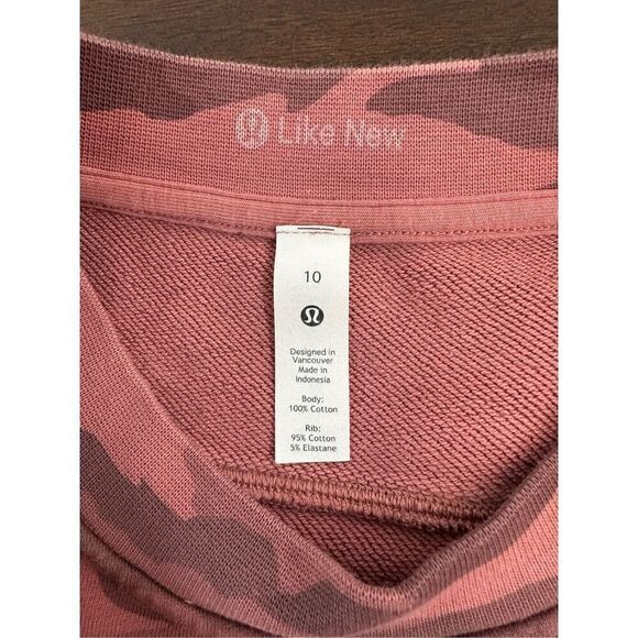 Lululemon Perfectly Oversized Crew - Heritage 365 Camo Brier Rose Multi - Picture 7 of 11